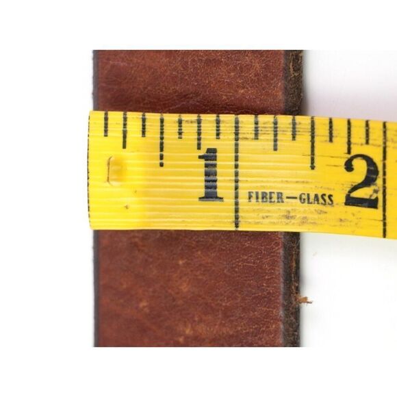 B.A.D. BROWN GENUINE LEATHER 1 3/8"Wd DRESS CASUAL MEN'S BELT Size 36 (*19 - Picture 9 of 13